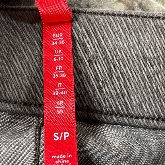 Spanx Women's Petite Ankle Leggings Gray/ Taupe Pull-On Stretch Size Small - Picture 7 of 10